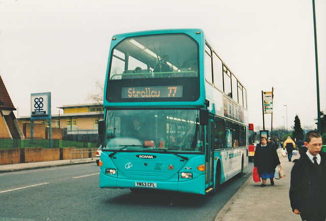 Nottingham 728 (YN53 CFL) at Strelley Co-op - 8 Mar 2004