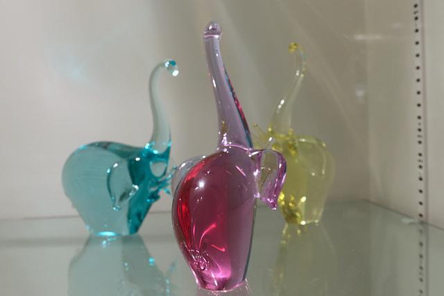 Three Glass Elephants 2