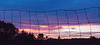 Fence, sunset, Hudson