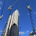 skyscrapers and cranes on london wall