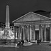 Roman night - The Pantheon (B&W passion)