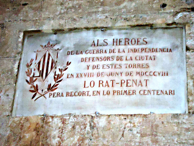 Valencia, a los heroes de 1.808