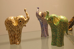 Three Glass Elephants 1