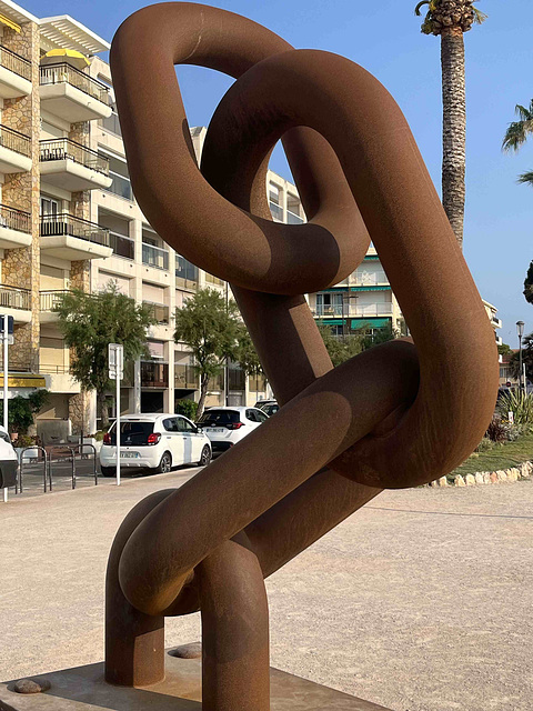Strandpromenande in Antibes
