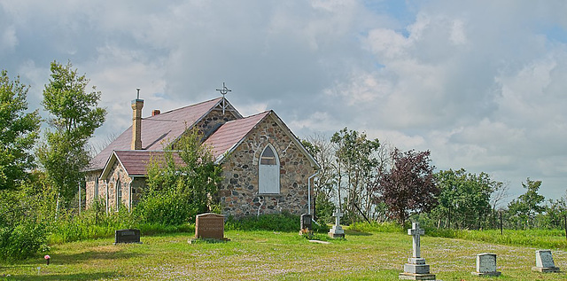 church & cemetery, Vernon