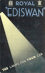 Royal Ediswan promotional playing card