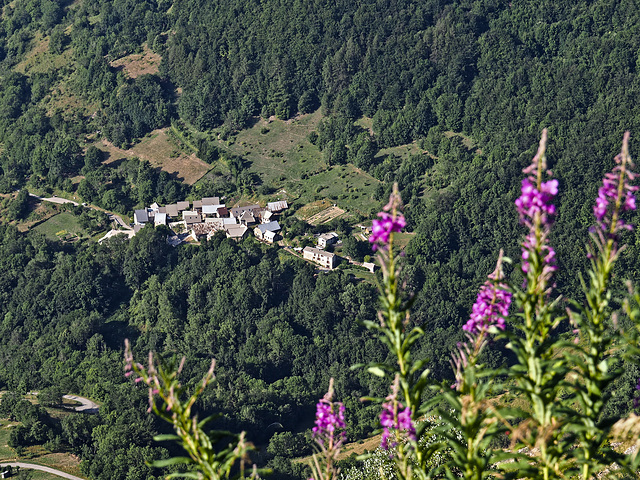 Un petit village dans la vallée