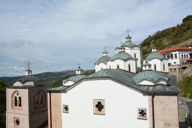 North Macedonia, St. Joachim Osogovski Monastery (view from the back)