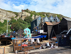 Net shops, Rock-A-Nore, Hastings.