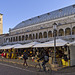 Padova, shopping in front of Palazzo Della Ragione