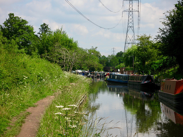 Approaching the Marina at Ashford on the Staffs and Worcs Canal