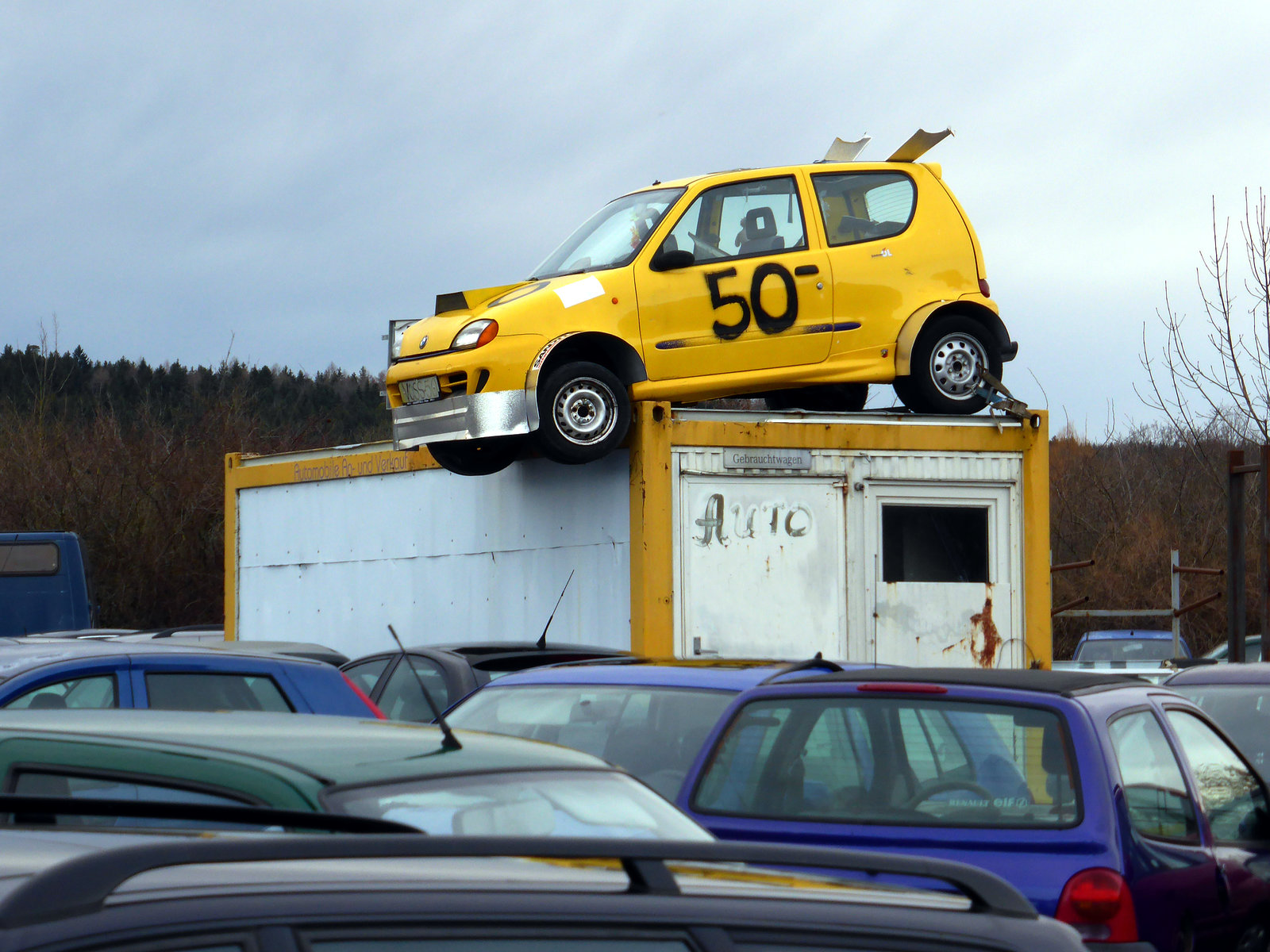 seltsamer Parkplatz
