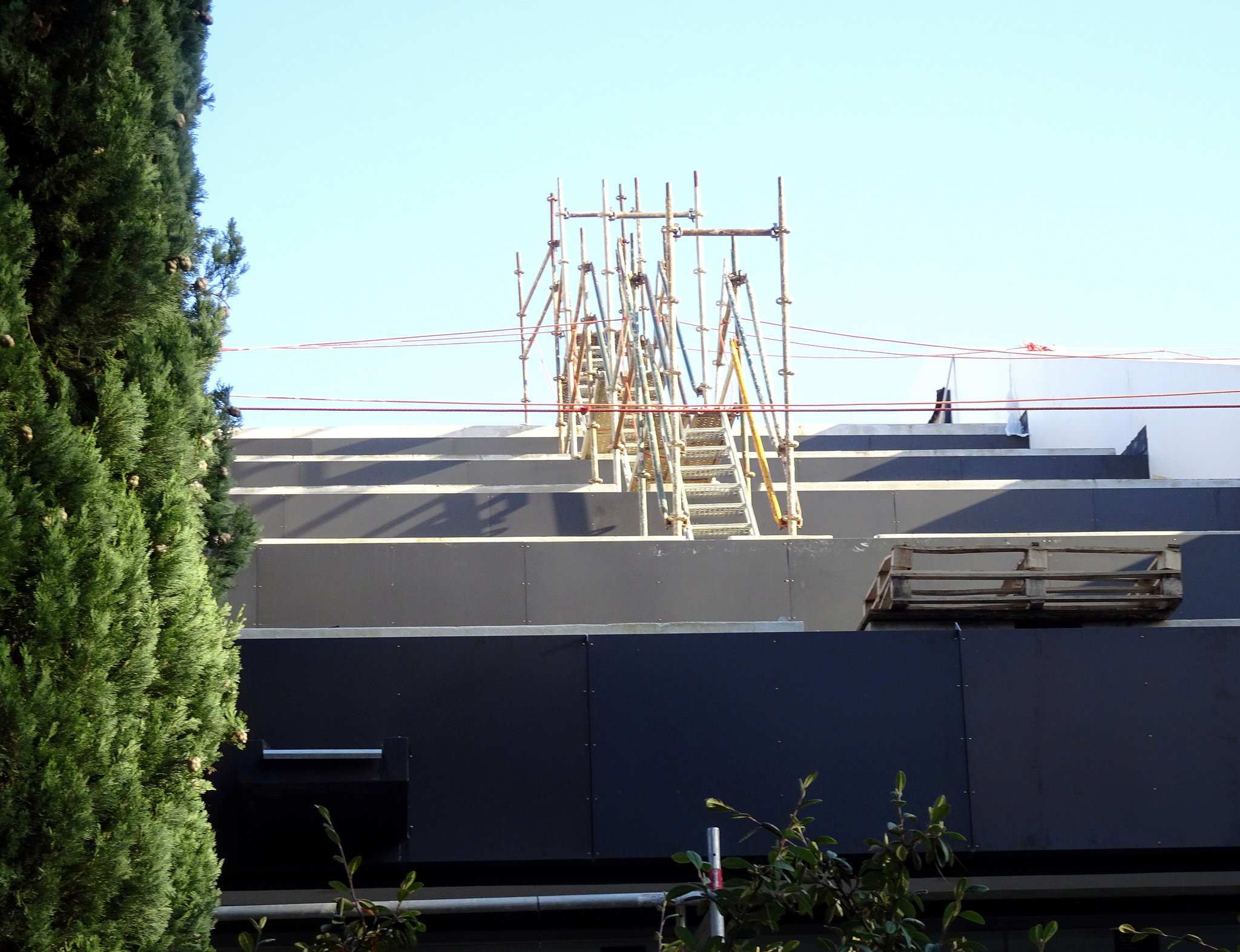 Hurdling on the roof