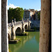 Sant'Angelo bridge view from a window in the Sant'Angelo Castle