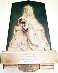 Memorial to John Carey (d1843), by Baily, St James' Church, Longton, Stoke on Trent, Staffordshire