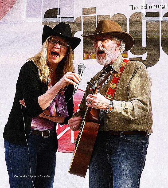 singing at the Fringe Festival Edinburgh