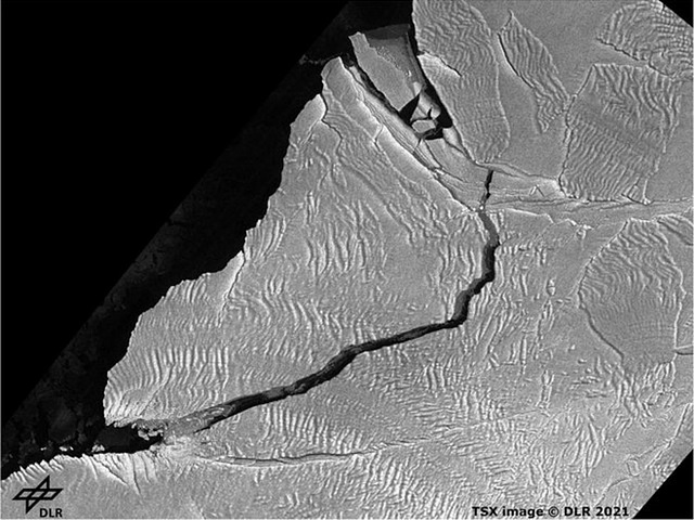 ClCh - iceberg [1 of 5]. A-74 calving, 2021-02-27