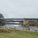 The Spey Bridge at Fochabers with its replacement behind it.