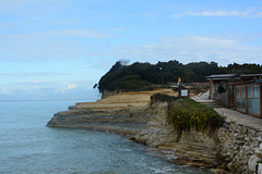 Greece, The Steep Sandstone Coast of Northern Kerkyra (Corfu)