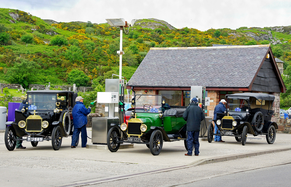 Model T Fords.