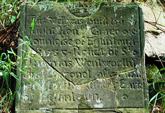 Stone Above The Entrance To The Well, Bretton Hall Park, West Yorkshire Stone Above The Entrance To The Well, Bretton Hall Park, West Yorkshire