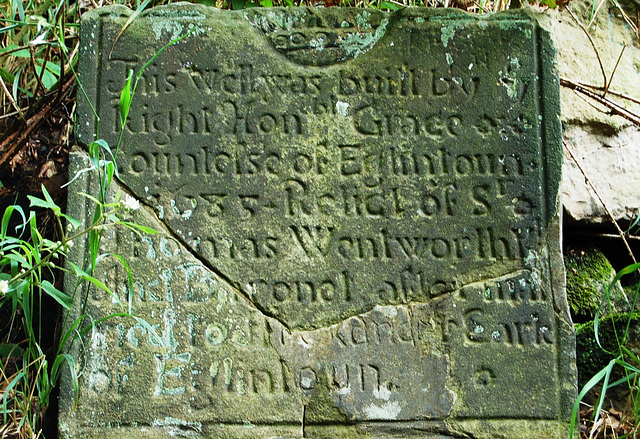 Stone Above The Entrance To The Well, Bretton Hall Park, West Yorkshire