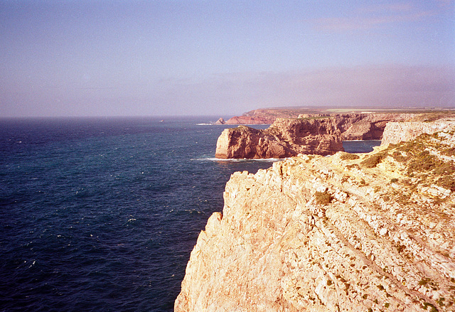 Cliffs at Cape St Vincente (scan from 2000)