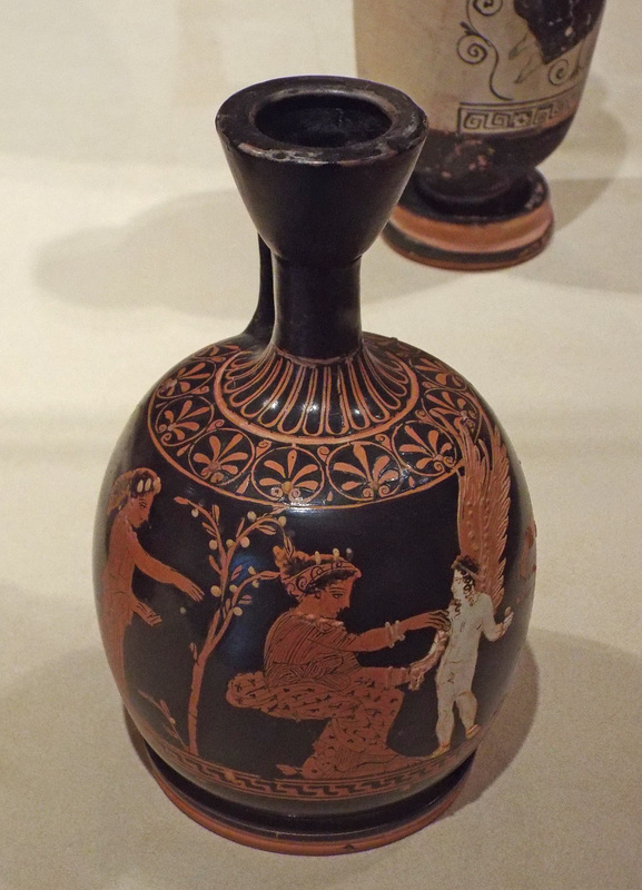 Red-Figure Squat Lekythos Attributed to a Painter Near the Meidias Painter in the Virginia Museum of Fine Arts, June 2018