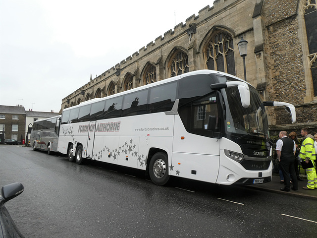 Fords Coaches YN18 SXX in Bury St. Edmunds - 23 Nov 2019 (P1050961)