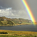 Rainbow over Staffin Bay. Isle of Skye