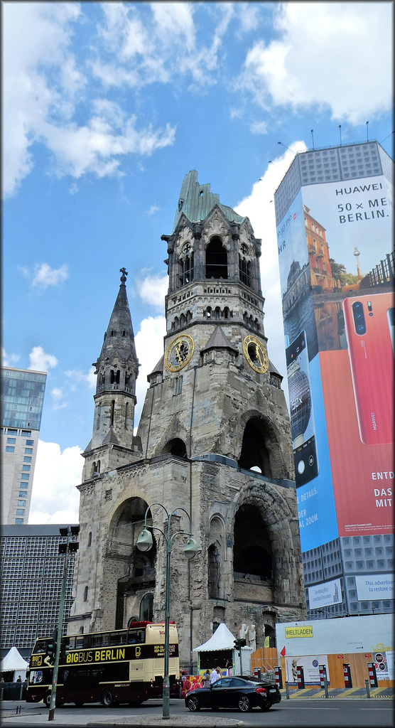 Berlin (D) 8 août 2019. Gedächtniskirche, l'église du Souvenir.