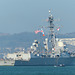 The USS Farragut leaving Portsmouth (1) - 10 October 2018