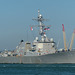 The USS Farragut leaving Portsmouth (2) - 10 October 2018