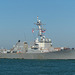 The USS Farragut leaving Portsmouth (3) - 10 October 2018