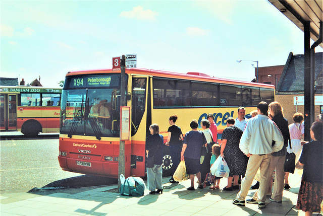 First Eastern Counties 31 (P731 NVG) in King’s Lynn – 14 Jul 1997 (361-02)