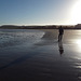 beach at Stanley at dusk