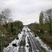 Blick auf die Bahnstrecke Oberhausen-Osterfeld–Hamm (Hamm-Wiescherhöfen) / 3.02.2019