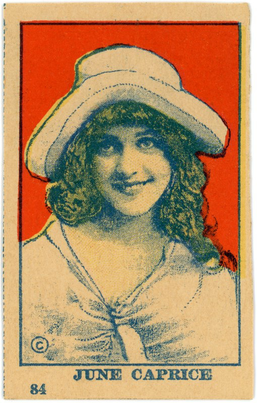 June Caprice - Movie Star Cigarette Card