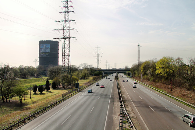 A42 bei Oberhausen / 8.04.2018