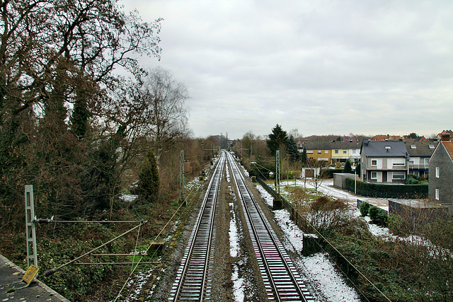 Hamm-Osterfelder Bahnstrecke bei Pelkum (Hamm) / 3.02.2019