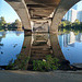 Reflection of First Street Bridge on Lady Bird Lake, Austin, Texas