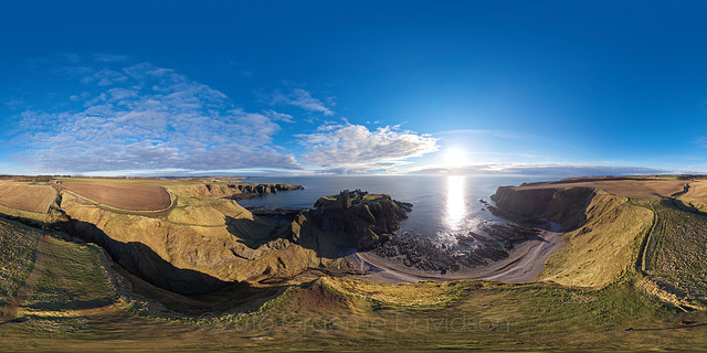 Dunnottar Castle Aerial Photosphere 2016-02-27