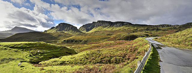 Trotternish Ridge from the Staffin to Uig road, Isle of Skye