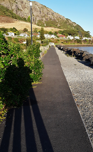 esplanade to the port in Stanley