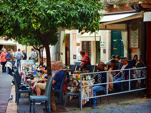 Cafe, with small fence for Friday