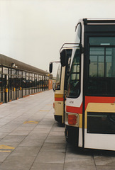 Smiths-Shearings (Shearings-National) 474 (B474 UNB) and 779 (F779 GNA at Exhall – 22 Oct 1989 (105-4)