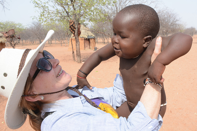 Namibia, Scene in the Himba Village of Onjowewe