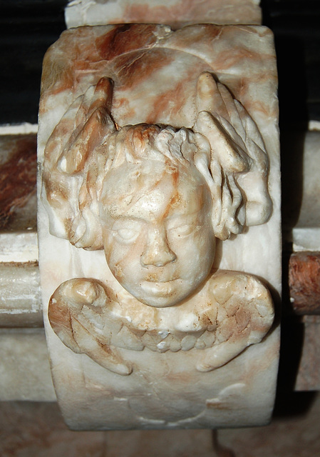 Detail of Basset Tomb, St Bartholomew's Church, Blore, Staffordshire