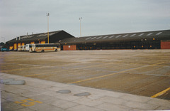 Shearings-National coach interchange at Exhall – 22 Oct 1989 (105-10)