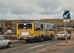 South Yorkshire Transport (Mainline) 652 (H652 THL) at Meadowhall – 22 Mar 1992 (158-15)